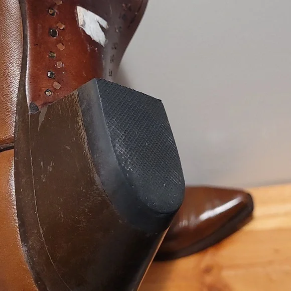 Women's Resistol Brown leather cowboy boots size 9 - Picture 6 of 15